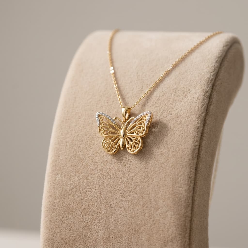 Collar Mariposa de Oro